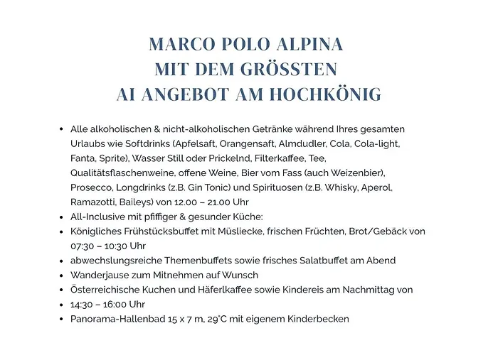 - Marco Polo Alpina Familien- & 4* Maria Alm am Steinernen Meer